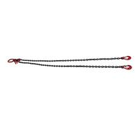 Xiuganpo Élingue de Chaîne de Levage Robuste de 8 Mm, 2 Crochets, Chaîne de Grue Réglable, Charge de Travail de 4,75 Tonnes, Longueur de 2 Mètres, Acier de qualité pour la Construction de Ports