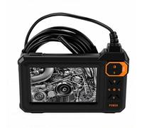 Xiuganpo Endoscope, Caméra d'inspection étanche IP67 à Double Objectif 1080P, Caméra Endoscopique avec Câble Flexible de 5 M 8 Lumières LED pour l'inspection de la Maison de CVC de Tuyau de Moteur