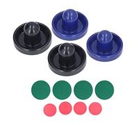 Xiuganpo Ensemble D'accessoires de Hockey sur Air de Table, Poussoirs en Plastique à Fort Impact, Palets pour Toutes Les Tables Standard, Expérience de Jeu Confortable pour Les Amateurs de Table