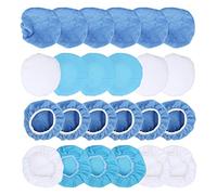 Xiuganpo Ensemble de Bonnets de Polissage élastiques pour Voitures, Motos, Bateaux, Microfibre Non Tissée, Convient aux Tampons de Polissage en Coton, 24 Paquets, Diamètre 150 Mm