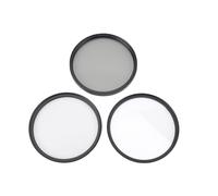 Xiuganpo Ensemble de Filtres D'objectif à Mise au Point Douce Noire, Filtres UV + CPL + 1/4, Améliore l'intensité des Couleurs, Effet de Rêve Brumeux, Alliage D'aluminium + Verre (72)