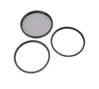 Xiuganpo Ensemble de Filtres D'objectif à Mise au Point Douce Noire, Filtres UV + CPL + 1/4, Améliore l'intensité des Couleurs, Effet de Rêve Brumeux, Alliage D'aluminium + Verre (77)