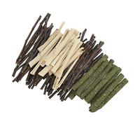 Xiuganpo Ensemble de Jouets à Mâcher pour Hamster, Bâtons Molaires Non Toxiques et Sûrs pour Animaux de Compagnie Qui S'ennuient, Fabriqués en Branche de Pomme et en Bambou Mélangés (Branche de