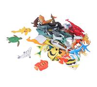 Xiuganpo Ensemble de Jouets Animaux Marins écologiques, 48 pièces, Mini Poissons Tropicaux Vifs pour Enfants de 4 à 6 Ans, Jouets de Bain éducatifs pour Enfants, Fête à la Piscine