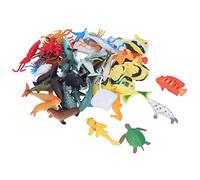 Xiuganpo Ensemble de Jouets Animaux Marins écologiques, 48 pièces, Mini Poissons Tropicaux Vifs pour Enfants de 4 à 6 Ans, Jouets de Bain éducatifs pour Enfants, Fête à la Piscine