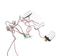 Xiuganpo Ensemble de Micros SSH, 2 Micros de Guitare électrique Humbucker à Bobine Unique, Micro Humbucker à Bobine Unique avec Circuits de Contrôle du Volume de tonalité pour le Remplacement