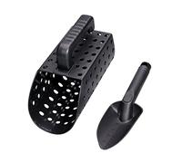 Xiuganpo Ensemble de Pelles à Sable de Détection de Métaux, Accessoires de Détecteur de Métaux Légers, Pelle à Sable et Truelle en Plastique ABS Robuste pour Trésor de Plage