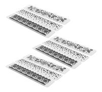 Xiuganpo Ensemble de Planches de Gaufrage en Plastique, Dossier de Gaufrage 9 Pièces pour L'artisanat en Papier, Modèle de Concave-convexe pour la Fabrication de Cartes