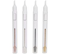 Xiuganpo Ensemble de Stylos à Points pour Nail Art, Outils de Manucure Durables pour Usage Professionnel et Domestique, Métal or Argent Noir or Rose Scène Applicable: Salon de Manucure (0,8 mm)