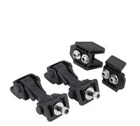 Xiuganpo Ensemble de Supports de Loquets de sécurité pour Loquet de Capot, Ensemble de Remplacement Robuste pour TJ 1997-2006, 2 Loquets Inférieurs, Loquet Supérieur Noir, 4 Pièces, Idéal pour