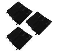 Xiuganpo Ensemble de Tapis pour Marches D'escalier pour Camping-car, Noir, 3 Pièces, 22 Pouces