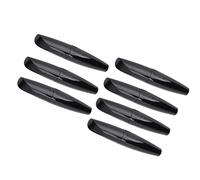 Xiuganpo Ensemble de Tubes de Mascara DIY 7 Pièces, Récipients Vides Noirs Brillants pour Cils avec Tête de Brosse Douce Ultra Fine pour le Maquillage des Yeux, 15 Ml Chacun