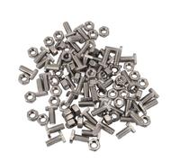 Xiuganpo Ensemble D'écrous de Boulons à Effet de Serre, 304 en Acier Inoxydable M6 14 Boulons et écrou Hexagonal M6, 50pcs pour Construire et Réparer les Accessoires à Effet de Serre