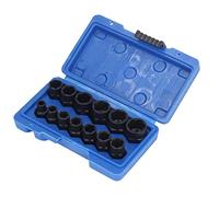 Xiuganpo Ensemble D'outils de Fixation/extraction de Vis pour écrous à Chocs de Haute dureté avec étiquettes Transparentes, Ensemble de 13 Pièces de Fixation/extracteur D'écrous Endommagés Rouillés,