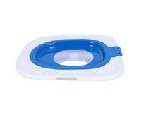 Xiuganpo Entraîneur de Toilettes Réutilisable pour Chat, Entraînement Sûr aux Toilettes pour Animaux de Compagnie, Design élégant pour Les Amoureux des Chats, ABS, Taille 37x40cm (Blue)