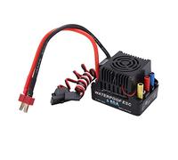 Xiuganpo ESC sans Balais 80A pour Voiture RC, étanche avec SBEC 6V 5A, Protection Multiple, Prise en T, Accélération Douce pour 1/8 RC