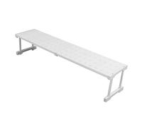 Xiuganpo Étagère D'armoire Extensible Durable, Installation Facile, Organisateur de Placard Réglable, Hauteur 22cm, Plastique (Longueur 87-108 cm / 34,3-42,5 Pouces)