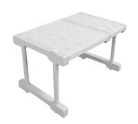 Xiuganpo Étagère D'armoire Extensible Durable, Installation Facile, Organisateur de Placard Réglable, Hauteur 22cm, Plastique (Longueur 27-38 cm / 10,6-15 Pouces)