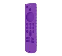 Xiuganpo Étui de Protection en Silicone Souple pour Télécommande TV Stick, Antidérapant avec Lanière, Découpes Précises, Léger, 3ème Génération (Ensemble Violet)