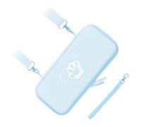 Xiuganpo Étui de Transport Mignon en Forme de Patte de Chat, étui Rigide en Cuir PU Anti-poussière, Doublure Douce, Grande capacité pour Accessoires de Console de Jeu (Bleu Jacinthe)