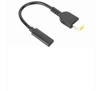 Xiuganpo Fil de Chargeur D'entrée Femelle PD60W Type-C pour Interface Carrée Thinkpad, Câble de Charge à Haute conductivité pour Ordinateur Portable, Taille Compacte, Léger