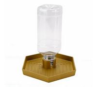 Xiuganpo Fontaine à Eau pour Reptiles, Système de Recharge Automatique, Design de sécurité à Profil Bas, Distributeur d'eau pour Dragon Barbu, Accessoires pour Gecko Léopard avec Réservoir (Kaki)