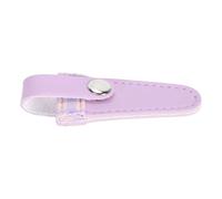 Xiuganpo Gaine de Protection pour Ciseaux à Coudre, Housse en Cuir PU pour Broderie et Quilting, 1 Pièce, 7,4x3,2x1cm (Rose violet (couverture violette))