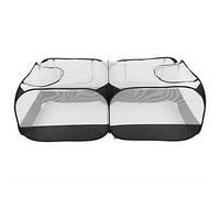 Xiuganpo Gallinero Gallinero, Gallina Fabric, Coopérative de Poulet, Lapin de Réseau Transparent pour Animaux de Compagnie de Poulet (Black)