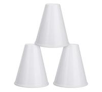 Xiuganpo Gobelet Shaker de Jonglerie, Gobelets Durables Réduisant Les Chocs pour Jouets d'enfants, Spectacles de Talents, Fêtes, Ensemble Blanc de 3 Pièces