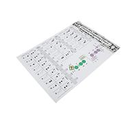 Xiuganpo Guide Rapide Portable de Carte de Pratique de Clarinette pour les Salles de Concert de Haute qualité (Partition d'accords de clarinette (tuba))