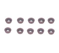 Xiuganpo Inserts de Tournage en Carbure 10 Pièces RDMT0802MOTN Revêtement Multicouche Indexable, Faible Friction pour le Fraisage du Bois et la Coupe du Métal sur Tour CNC