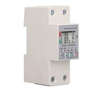 Xiuganpo Interrupteur de Disjoncteur Smart WiFi, Intuitif 63A AC85-300V Multi-fonction WiFi Smart Power Mess Switch Voice Control avec Mesure pour la Maison