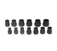 Xiuganpo Jeu D Extracteurs D écrous et Boulons à Choc 13 Pièces | Kit D’extraction, Réparation de Fixations Rouillées, Acier CrMo à Haute dureté, Entraînement 3,8in, Cliquets Manuels