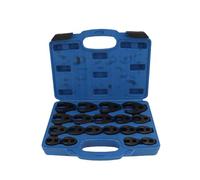 Xiuganpo Jeu de 19 Clés à Pied-de-biche, Jeu de Clés à écrous éés en Acier au Carbone de 8 Mm à 32 Mm avec Sac à Fermeture éclair, Pied-de-biche à écrous éés pour Barres D'extension,