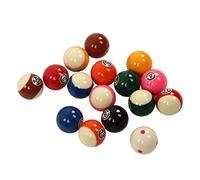 Xiuganpo Jeu de Billes de Billard 5,72 Cm, 16 Pièces en Résine, pour | Jeu de boules de billard de Style américain pour Table à 8 boules, boule de queue de remplacement, matériau en résine Durable