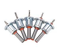 Xiuganpo Jeu de Forets à Fraiser Réglables en Acier au Carbure pour une Création Parfaite de Trous pour les Amateurs de Menuiserie 5 Pièces Forets à Fraiser pour Bois Dur, Bois Tendre, MDF,