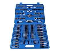 Xiuganpo Jeu de tarauds et filières métriques 110 PCS-M2 M18, ensemble d'outils de coupe de filetage avec poignées réglables, étui de rangement, pour couper des filetages externes