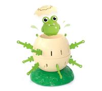 Xiuganpo Jeu D'éjection de Baril de Pirate pour Enfants, activité Amusante de Soulagement du Stress, Jouet Animal Portable pour Les Réunions de Famille, Plastique Durable, 1 unité (Green)