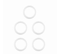 Xiuganpo Joints Toriques en Silicone Sûrs, Clips de Chaîne de Sucette pour bébé, Adaptateur de Support Non Toxique sans BPA pour Enfants Neutres en Matière de Genre (WHITE)