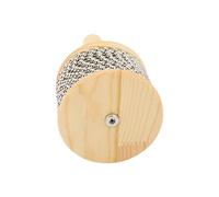 Xiuganpo Jouet à Manivelle en Bois Cabasa en Acier pour Enfants Enseignant les Instruments de Musique, Cabasa Portable (Kabasa moyen)