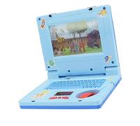 Xiuganpo Jouet éducatif pour Ordinateur Portable pour Enfants, Conception de Simulation élevée avec Musique Légère pour Apprendre L'anglais, Taille Portable, 1 unité (Blue)