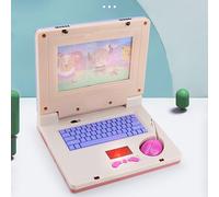 Xiuganpo Jouet éducatif pour Ordinateur Portable pour Enfants, Conception de Simulation élevée avec Musique Légère pour Apprendre L'anglais, Taille Portable, 1 unité (Purple)