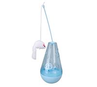 Xiuganpo Jouet Interactif pour Chat avec Boule de Cloche Intégrée et Bâton de Souris en Peluche, Boucle de Nourriture pour Une Alimentation Lente, Jouet de Chasse pour Chats, Plastique + Peluche,