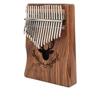Xiuganpo Kalimba à 17 Touches, Piano à Pouce Kalimba Exquis avec Marteau de Réglage et Autocollants de Notes, Facile à Jouer et à Apprendre, Piano à Doigts en Bois Portable pour l