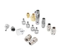 Xiuganpo Kit d'adaptateur d'aérographe en Acier Inoxydable, 7 Pièces,
