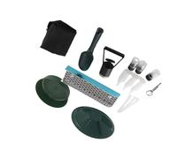 Xiuganpo Kit de Boîte D'écluse en Or Portable, Poêle de Prospection en Alliage D'aluminium avec Sac à Dos et Fusils pour Le Dragage D'orpaillage