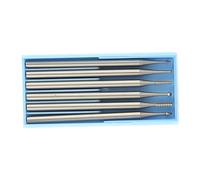 Xiuganpo Kit de Couteaux à Découper en Acier au Tungstène de 2.35mm, Outils de Gravure Résistants à L'usure, 6 Pièces pour la Sculpture de Perles à Noyau D'olive (Acier tungstène 2)