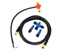 Xiuganpo Kit de Démarrage NMEA 2000, Câbles de Câchage Câbles de Dépôt Double T-Tees Kits Terminateurs Marine 2K Network pour Dispositif Lowrance SimradGarmin, Câble de Squelette de 0,3