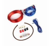 Xiuganpo Kit de Fils Audio de Voiture, Câble D'installation D'Amplificateur Haute Performance pour Caisson de Basses ou Amplificateur de Puissance, Calibre 4 avec Fusible, Isolation Haute fidélité
