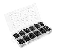 Xiuganpo Kit de Joints Toriques élastiques Noirs pour Vannes, Voitures et Pompes, 300 Pièces, 12 Tailles, Ensemble Universel (300 pièces)